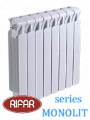 Радиатор биметаллический RIFAR МONOLIT (боковое подключение) 500/14 секций с доставкой в Сочи